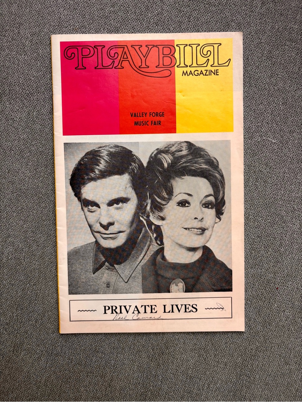 Vintage Playbill Magazine "Private Lives" Program
